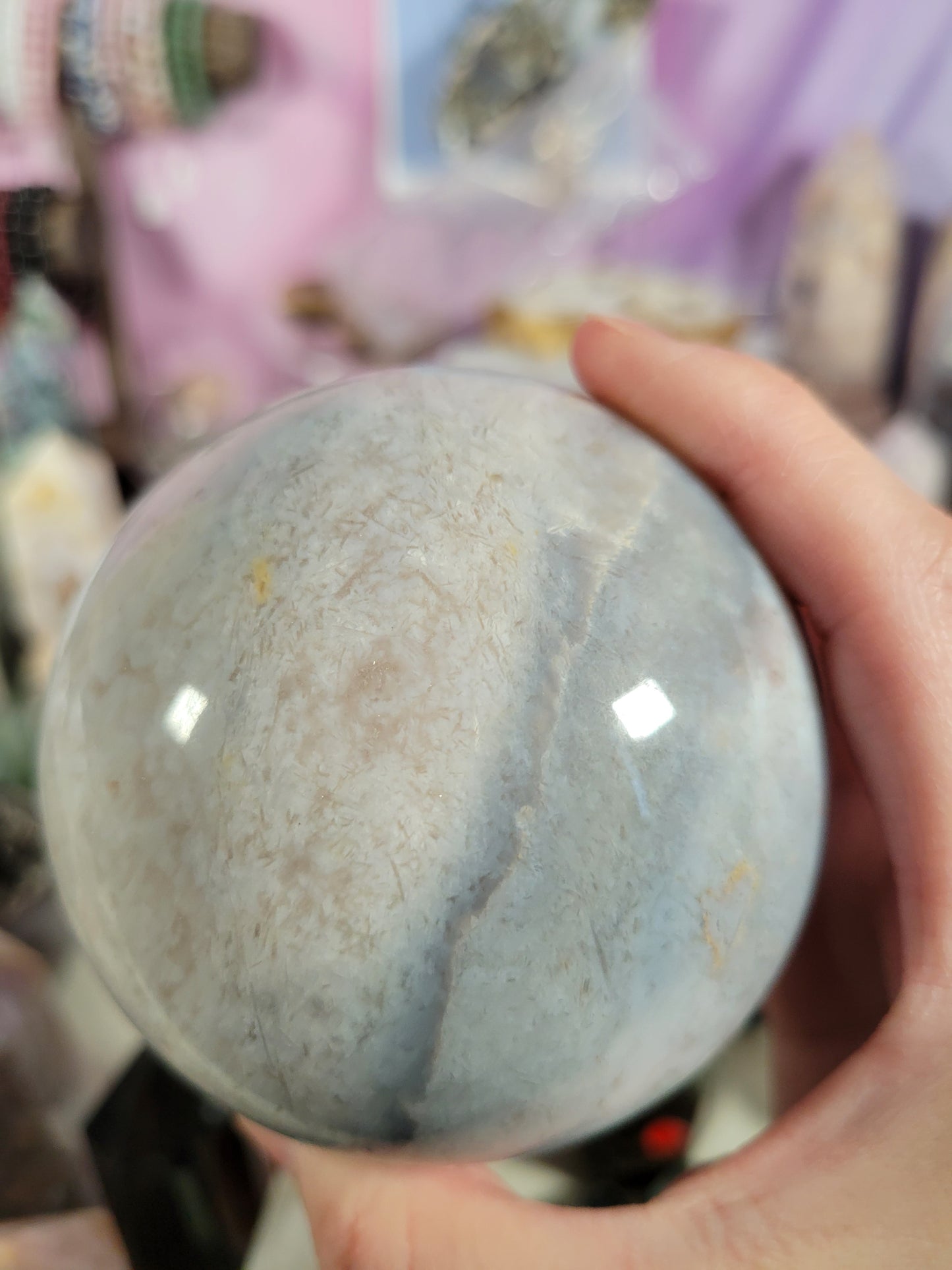 HUGE Light Pink Amethyst Sphere 108PS