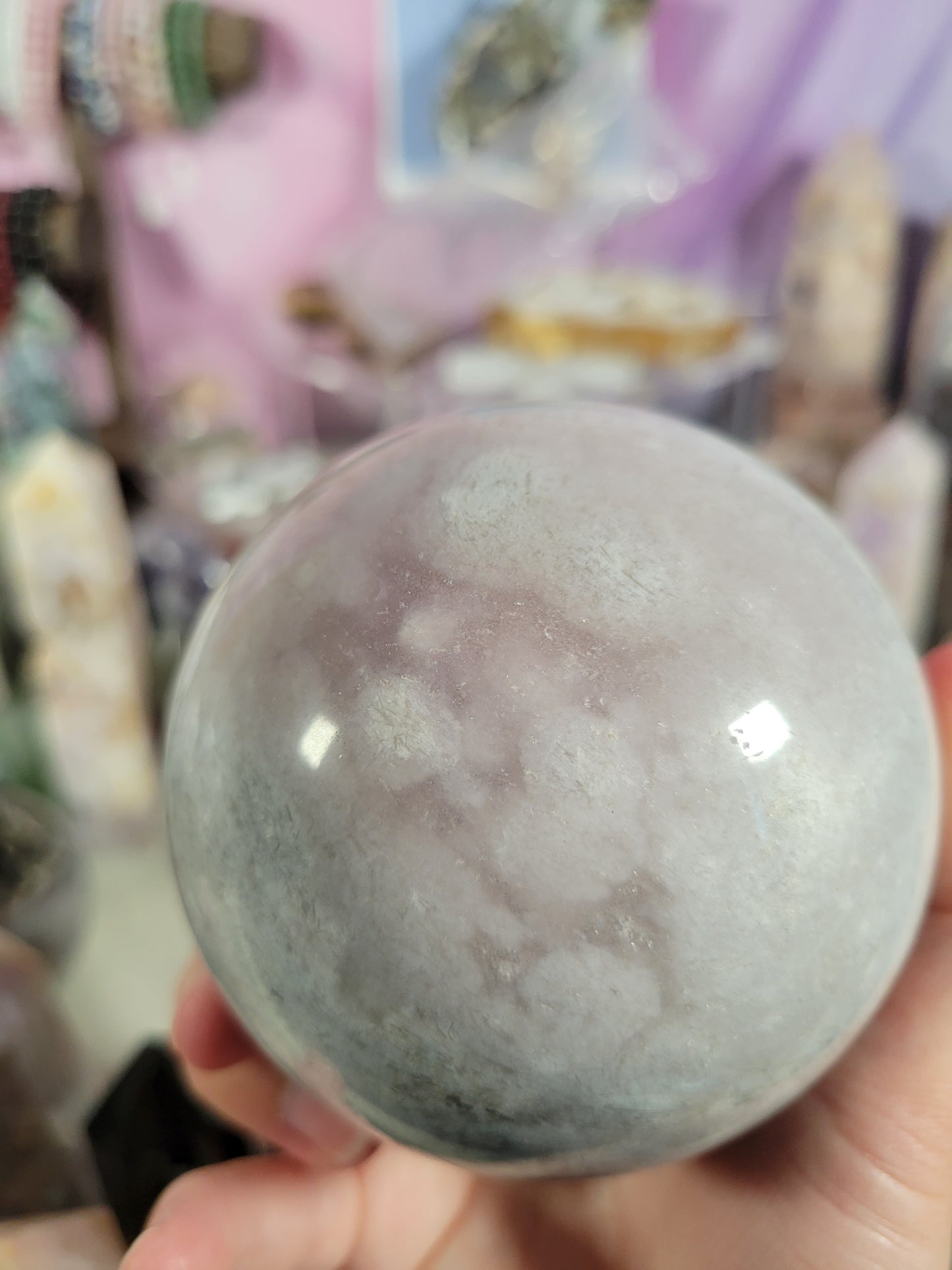 HUGE Light Pink Amethyst Sphere 108PS