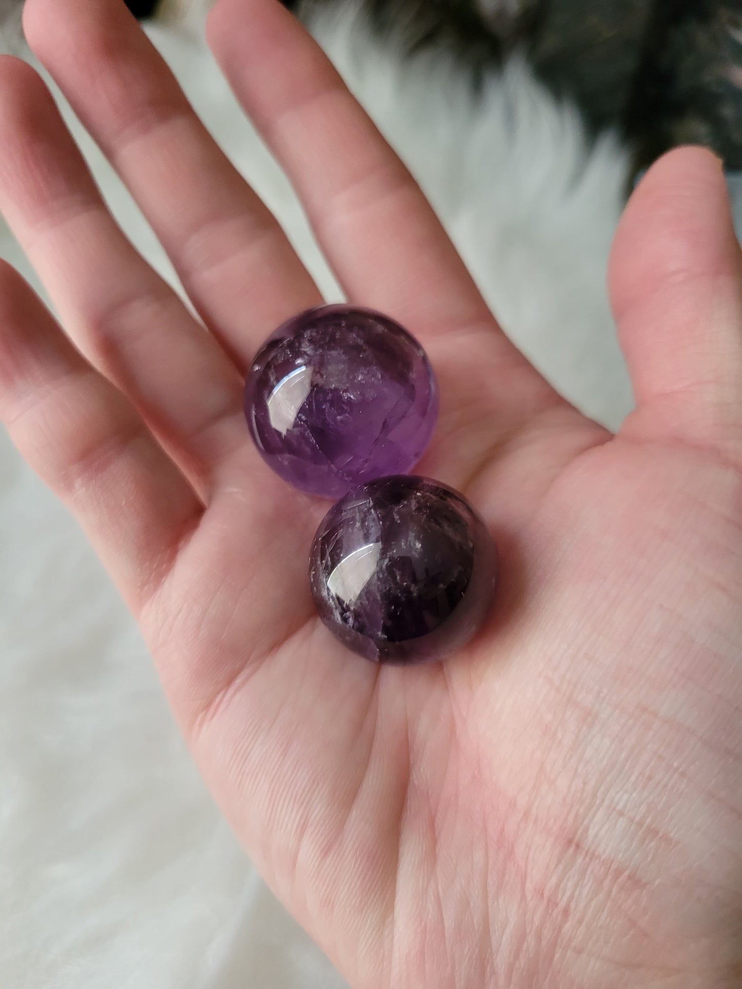 Small Amethyst Spheres