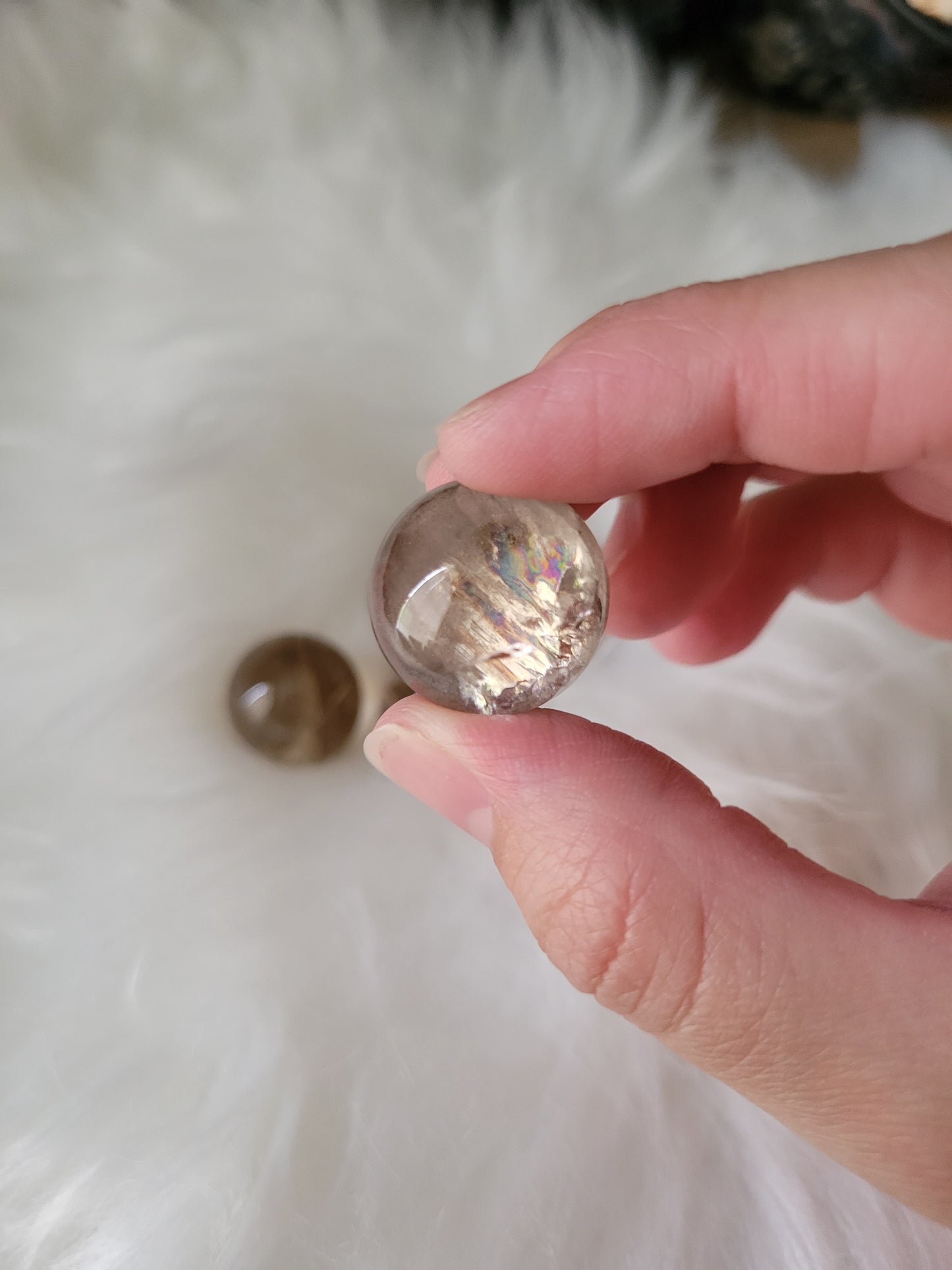 Small Smoky Quartz Spheres