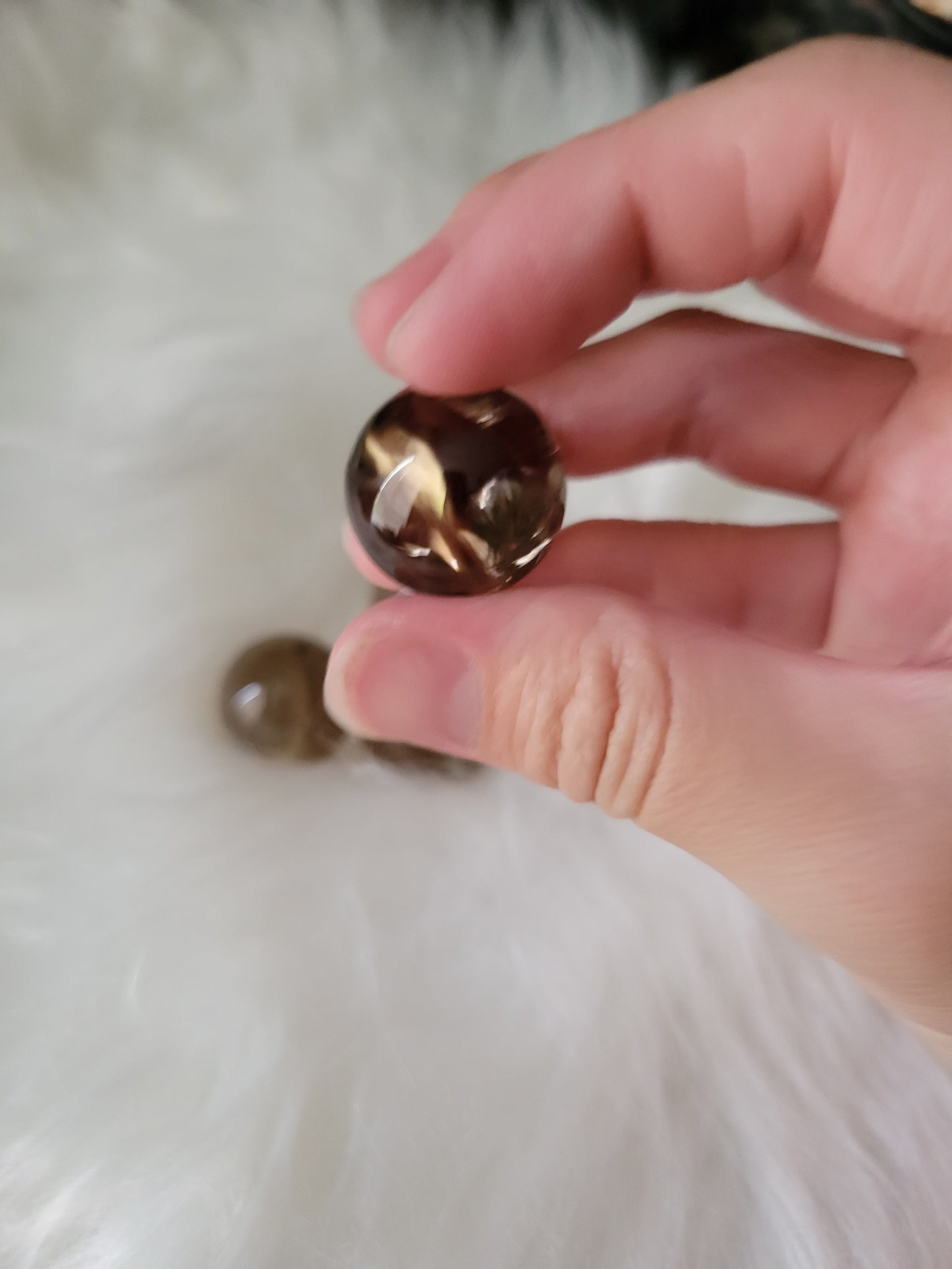 Small Smoky Quartz Spheres