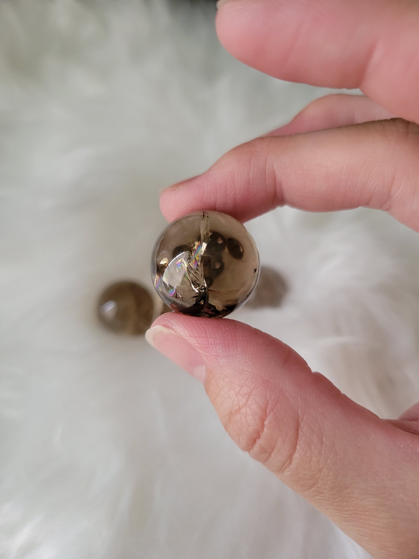 Small Smoky Quartz Spheres